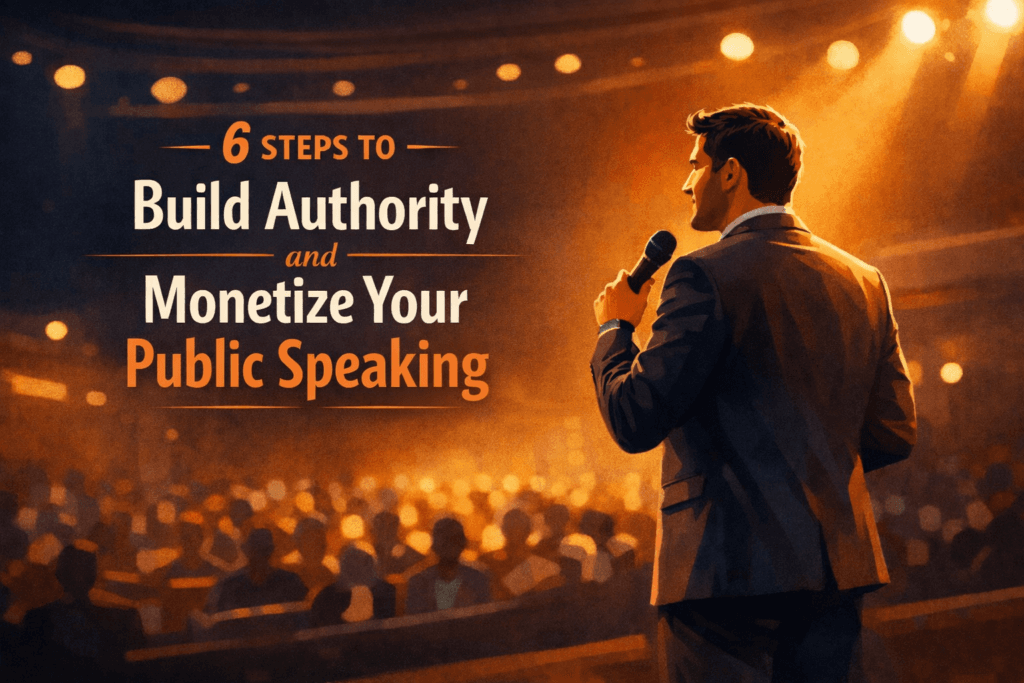 6 steps to build authority and monetize your public speaking skills