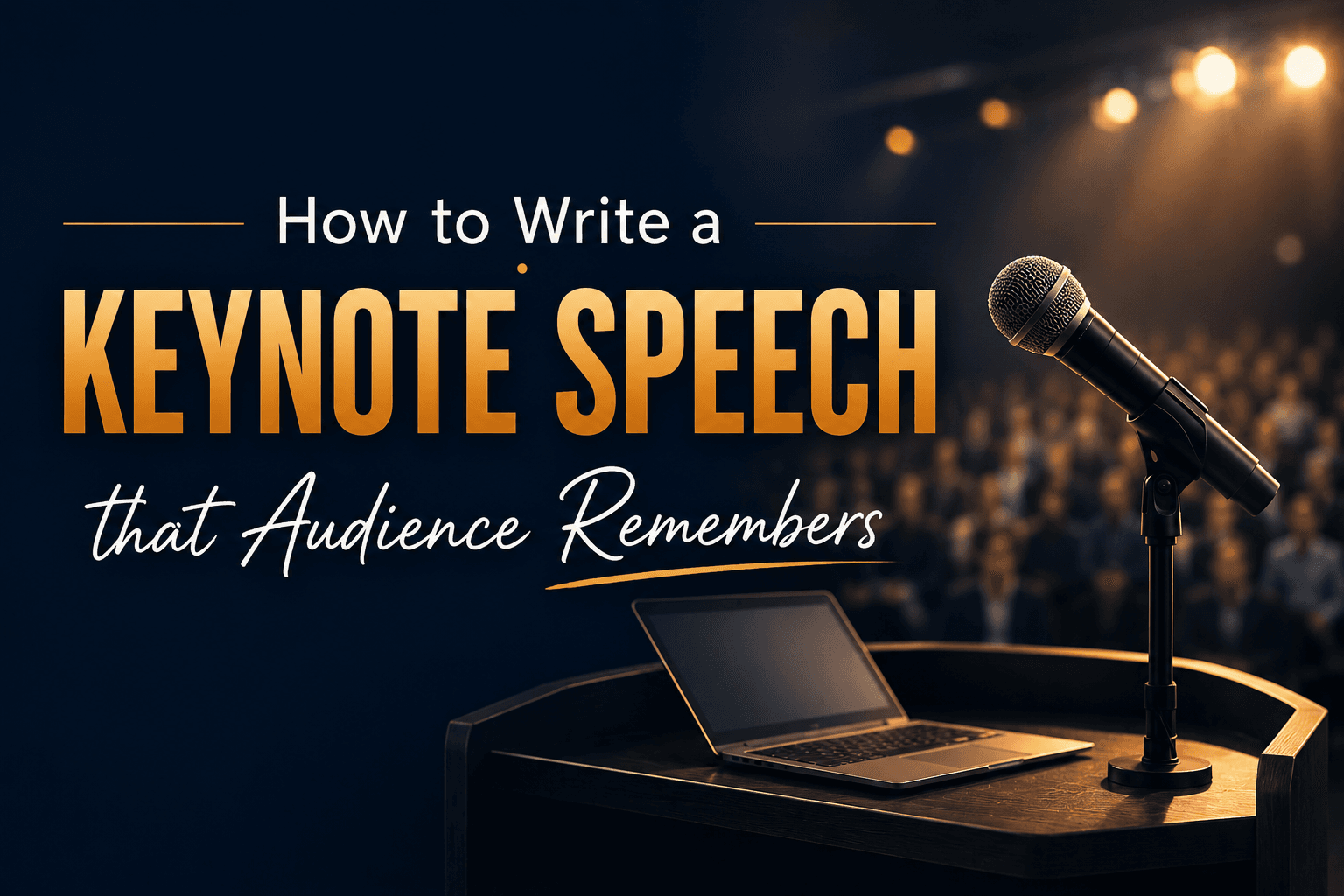 How to Write a Keynote Speech That Audience Remembers